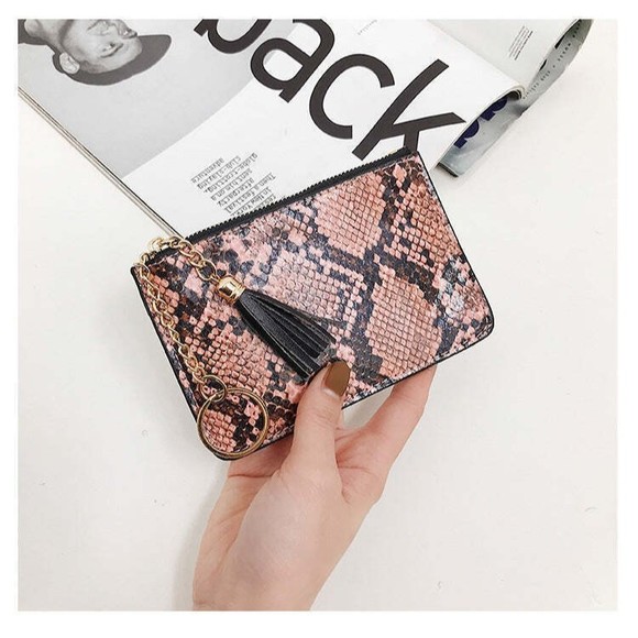 Python Card Holder/Zip Wallet for Ladies - Picture 1 of 10